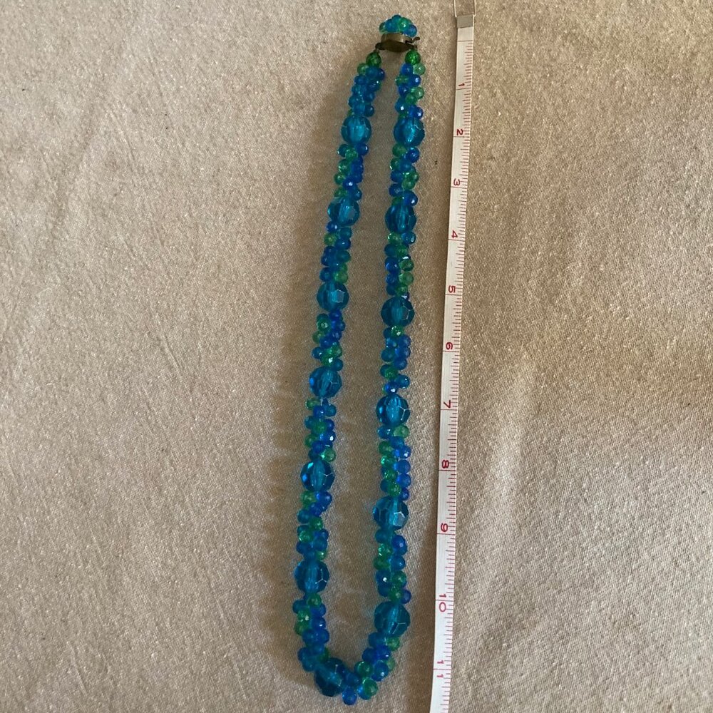 Vintage West Germany Bead Cluster Necklace - Picture 15 of 16